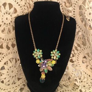 Vintage Betsey Johnson Floral Necklace